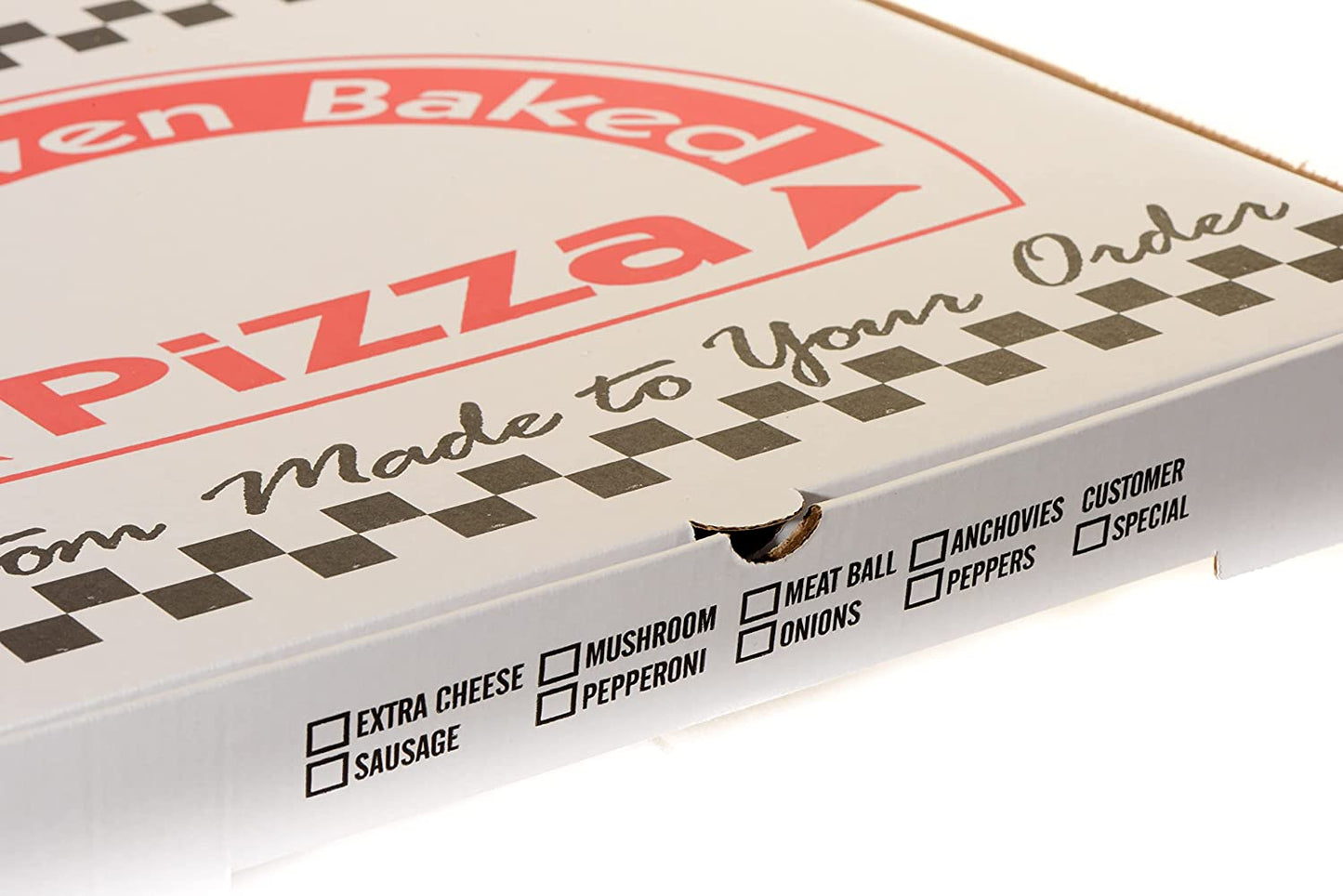18" x 18" White Corrugated Design Cardboard Perfect Pizza Recyclable Boxes