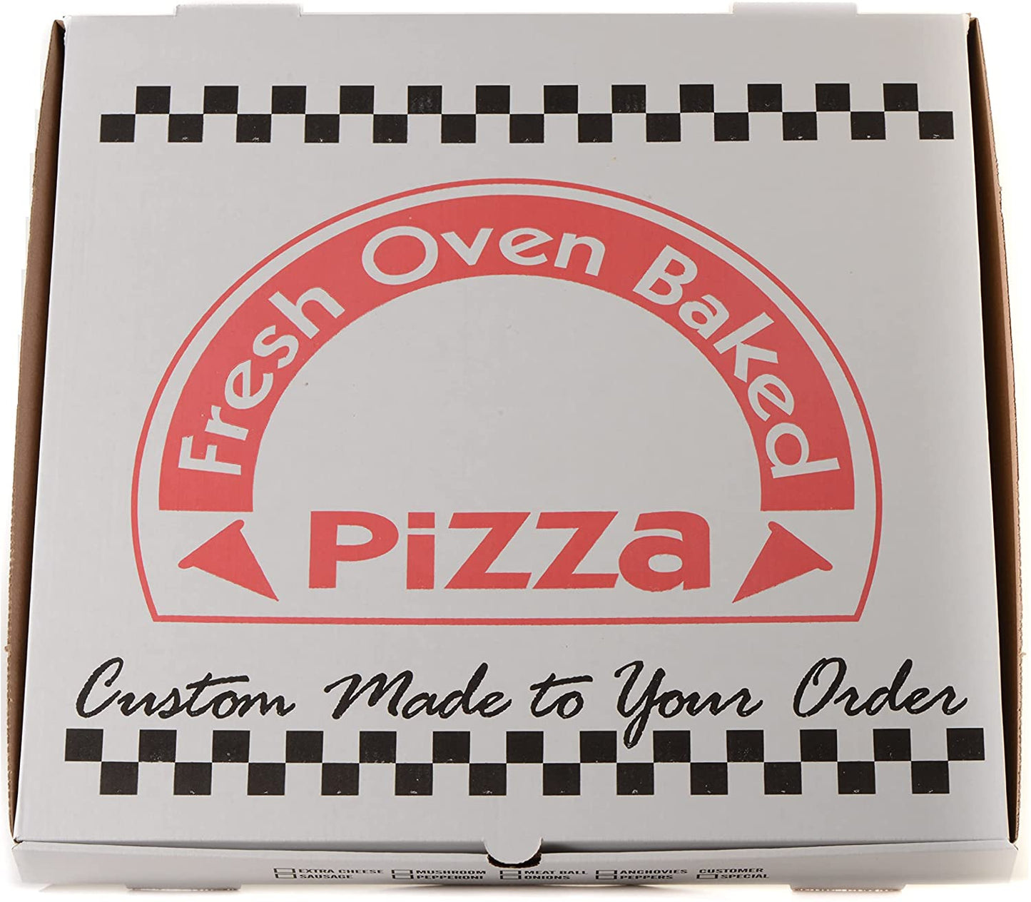 18" x 18" White Corrugated Design Cardboard Perfect Pizza Recyclable Boxes