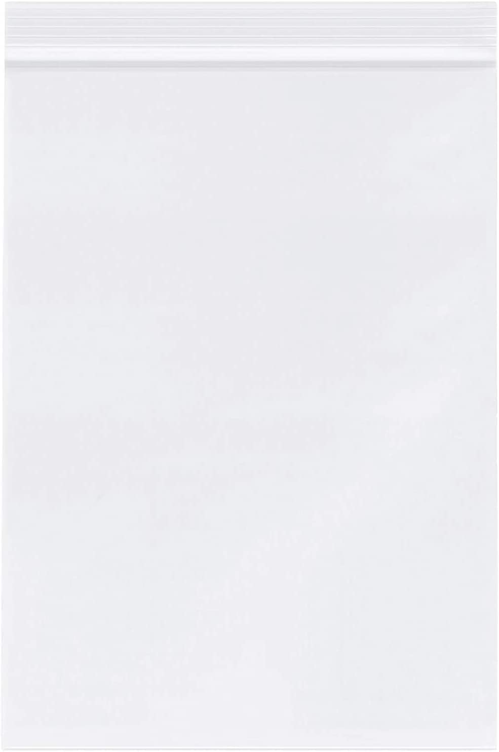 Clear Reclosable Zip Poly Plastic Bags - Clear Resealable Storage Ziplock Bags - Great for Envelops, Bakery, Candy, Cookies and Post Cards