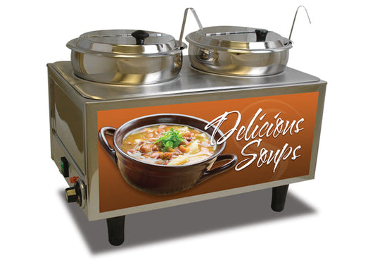 Countertop Food Pan Soup Station Warmer