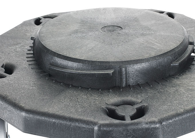 Round Plastic Trash Can Dolly 18 inches - Transport for Trash Cans