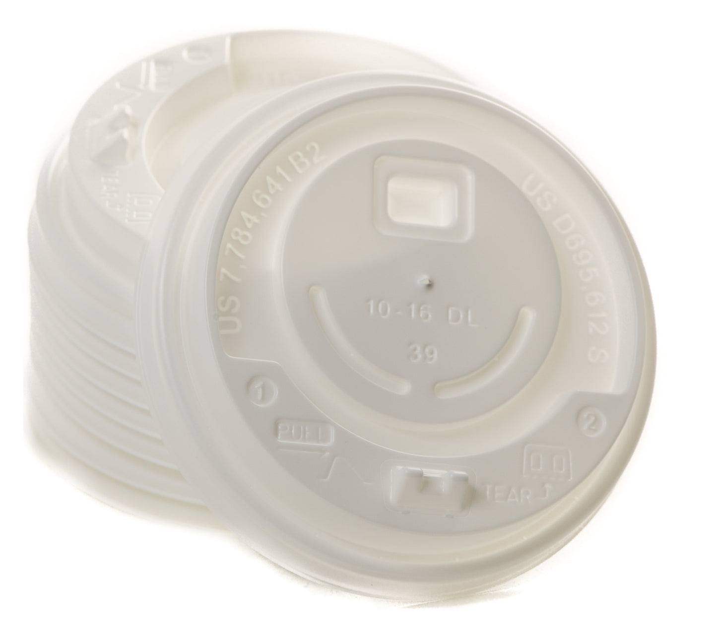 Disposable Travel Black Dome and White Dome Lids for Paper Hot Cups (10oz, 12oz, 16oz, 20oz)