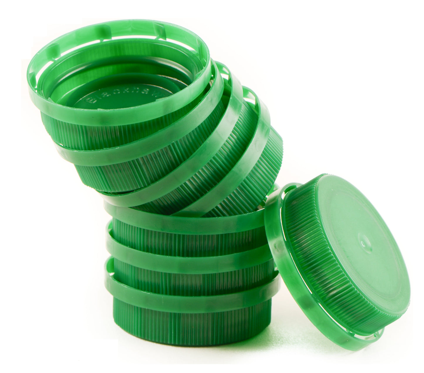 38MM Ratchet Caps and Lids for Plastic Juice Bottles For HDPE and Clear Plastic Juice Bottles, Smoothie Bottles, Fresh Squeezed Juice Container (Blue, Green, Orange)