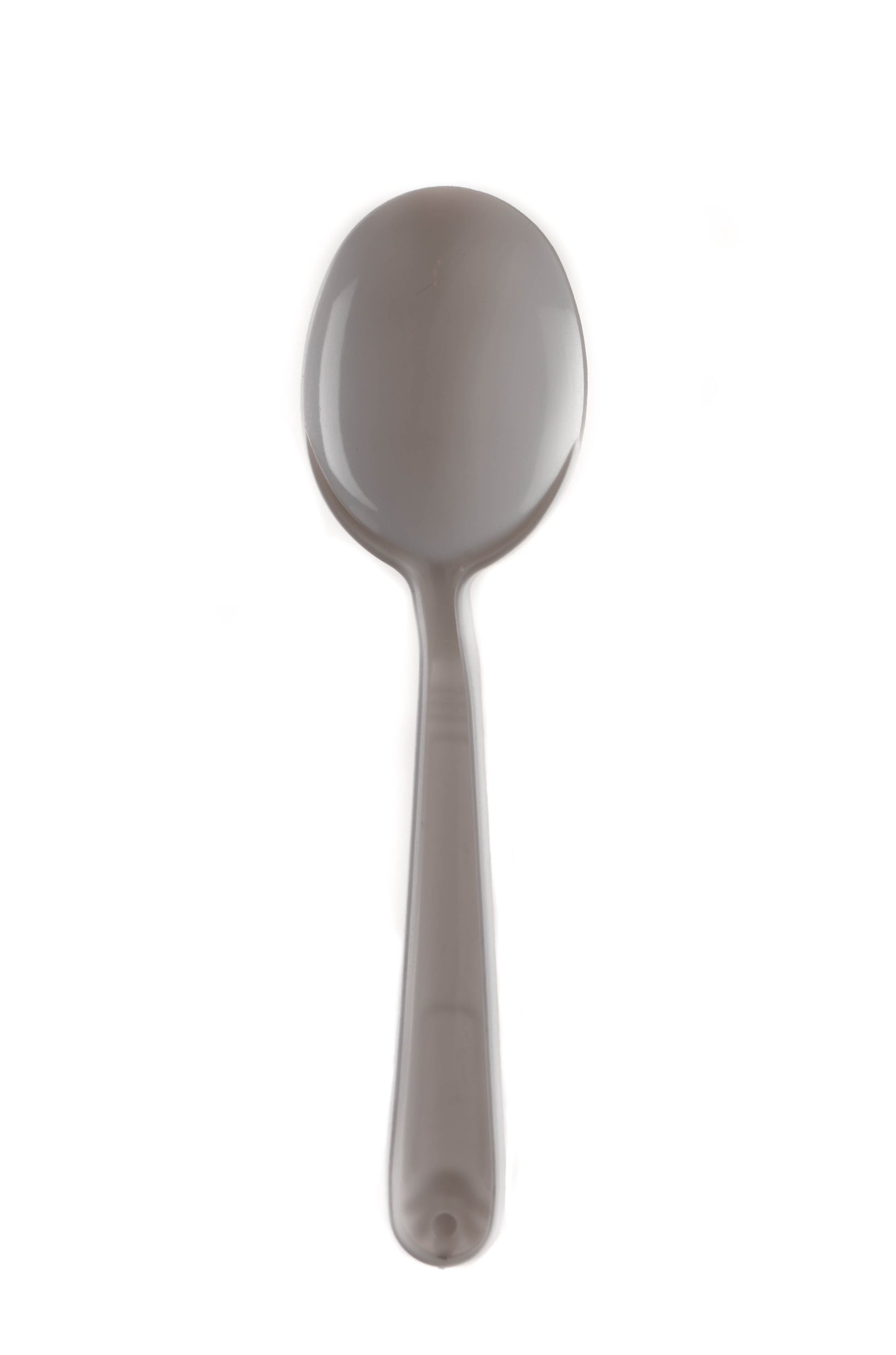 Disposable Plastic Heavy Weight Spoons Black/White Unwrapped