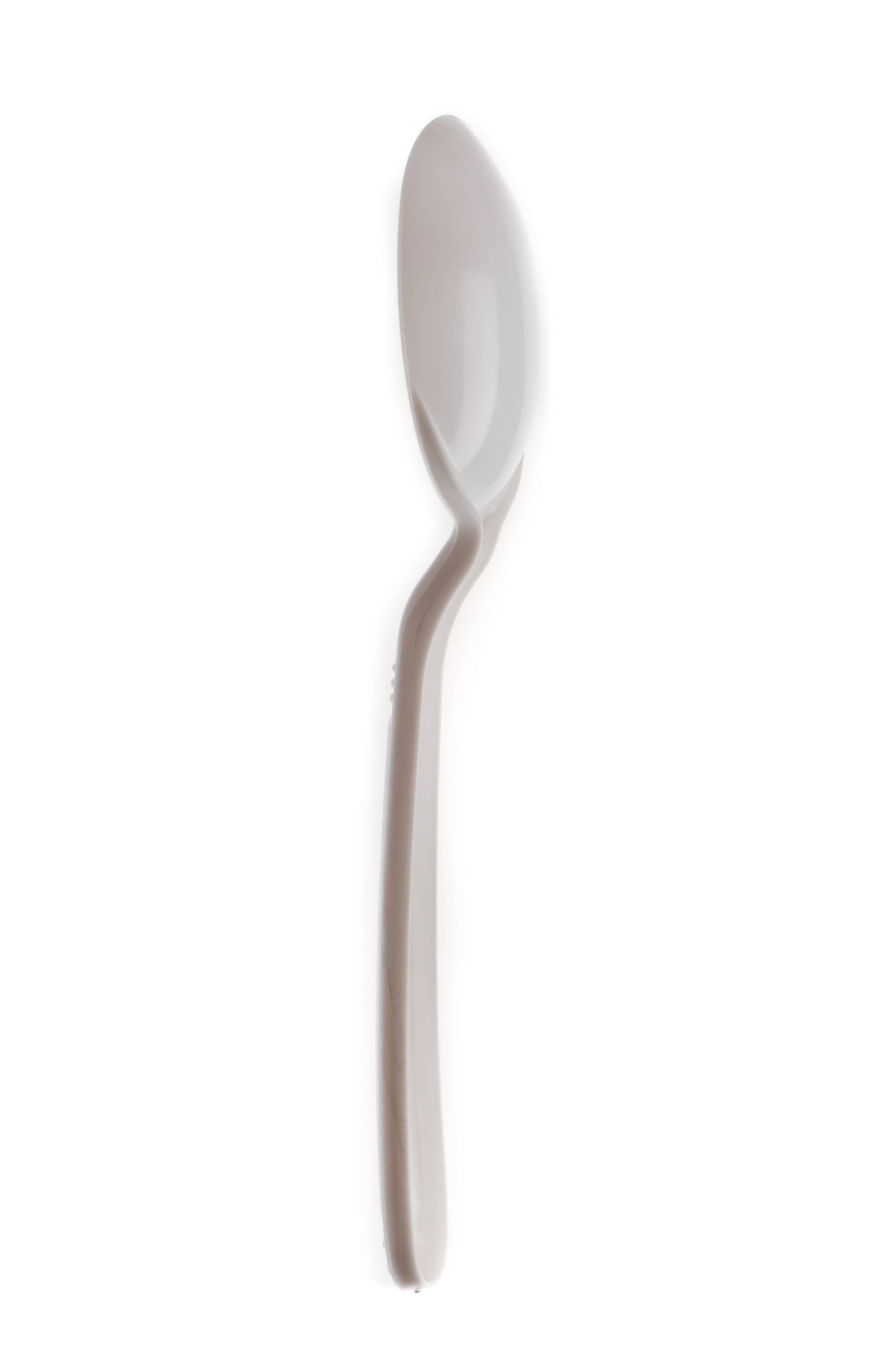 Disposable Plastic Heavy Weight Spoons Black/White Unwrapped