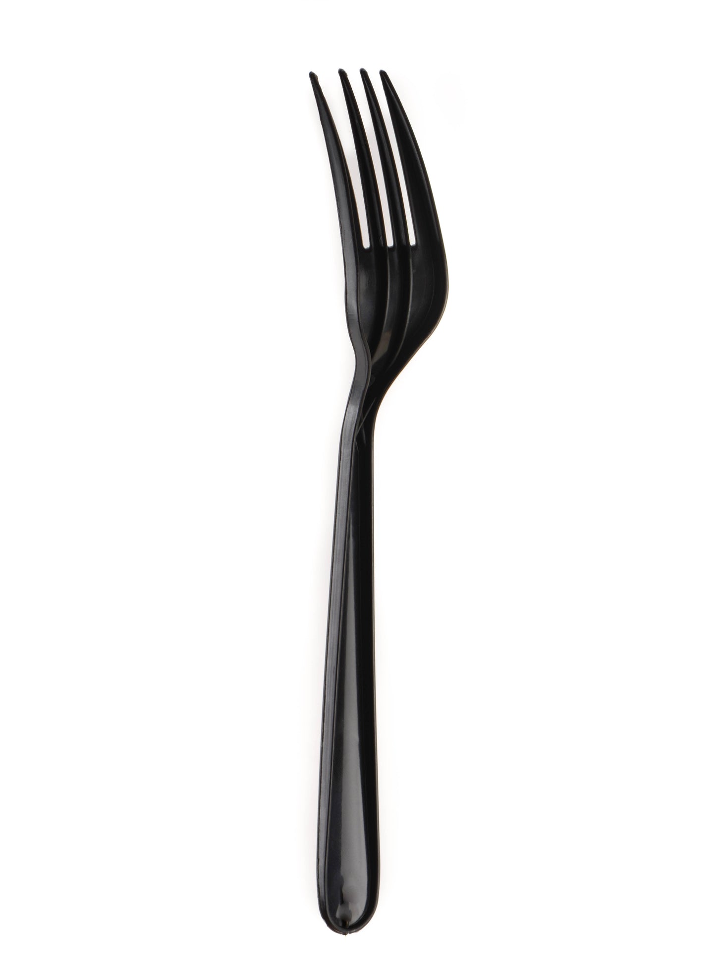[50] Heavy Duty Forks - Premium Heavy Weight Disposable Cutlery, Recyclable, Meal Kit, Takeout - Great for Parties, Office, BBQ, Party Supplies, Restaurants and Togo (White & Black)