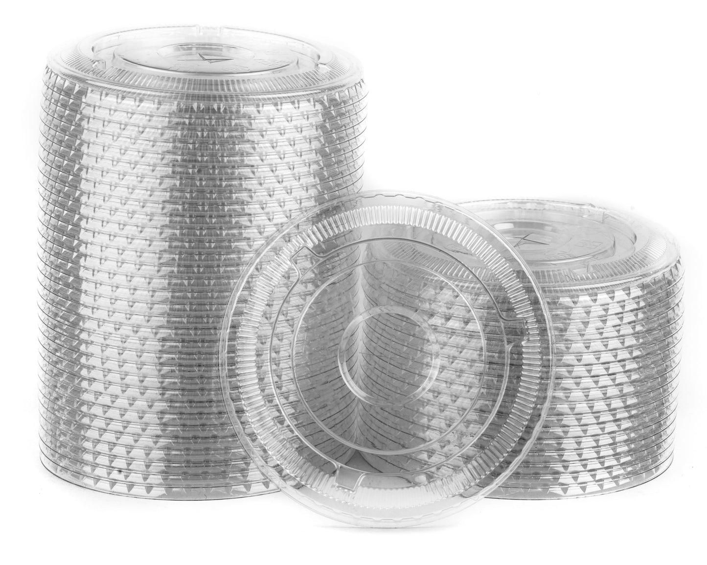 [50] Plastic Cups with Lids 10 oz | Iced Coffee Go Cups and Lids | Cold Smoothie | Clear Plastic Disposable Pet Cups | Ideal for Coffee, Parfait, Juice, Soda, Cocktail, Party Cups, Meal Prep