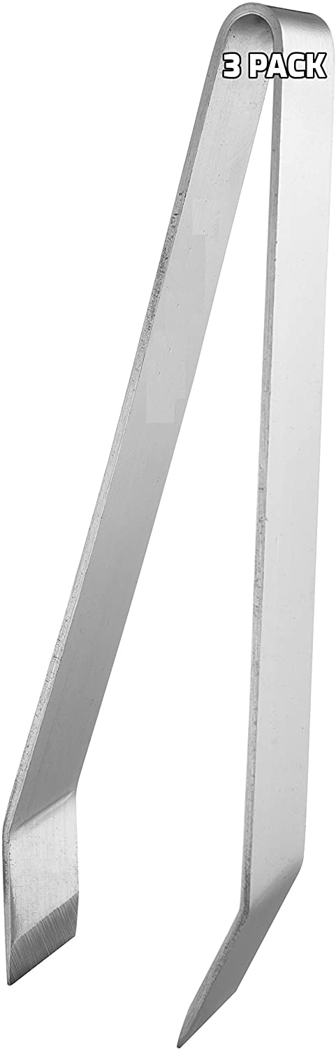 Stainless Steel Fish Bone Tweezers - Fishbone Picker, Clean Tongs, Durable, Dishwasher Safe - Great for Filleting Fish and Seafood