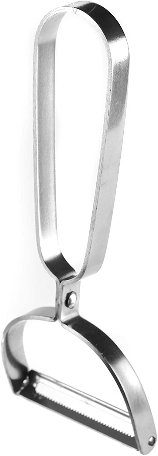 Stainless Steel Fruit Peeler and Vegetable Peeler - Stainless Steel Non Slip Design, Easy to Grip for Home Kitchen Peeling Tools - Great for Peeling Carrots, Potatoes, Apples, Oranges