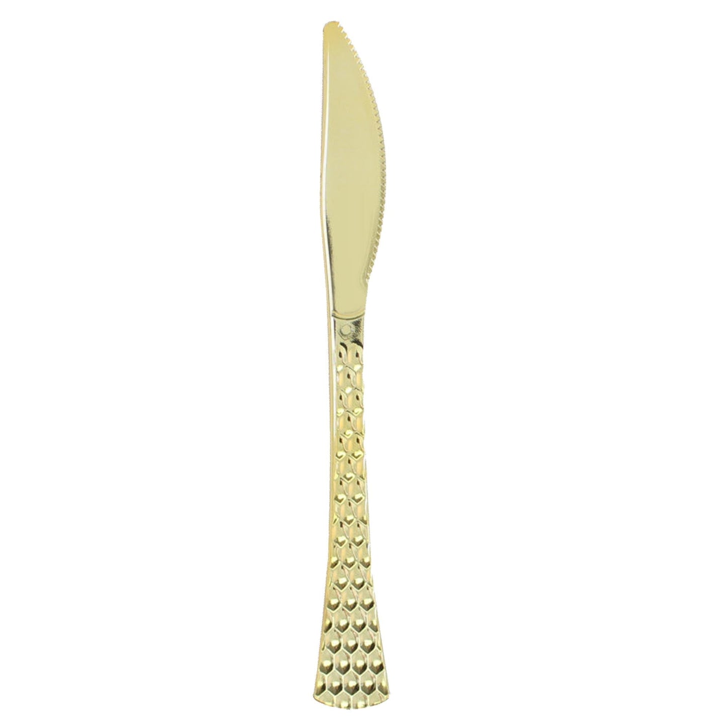 Fancy Disposable Gold Plastic Knives Extra Heavyweight Glamour Collection