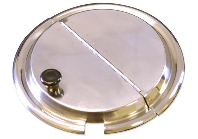 Hinged Inset Cover 9-1/2" Stainless Steel