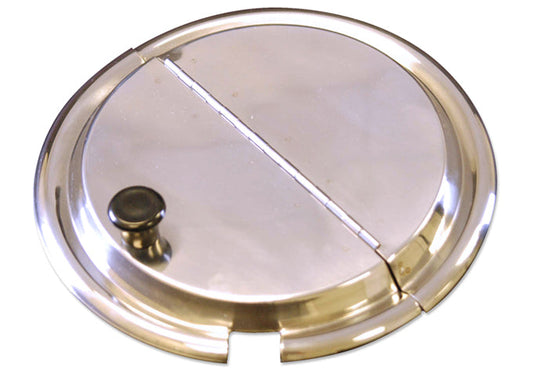 Hinged Inset Cover 9-1/2" Stainless Steel