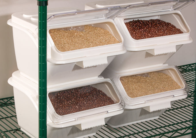 5 Gallon Shelf Ingredient Bin with Lid, 80-Cup, NFS Listed