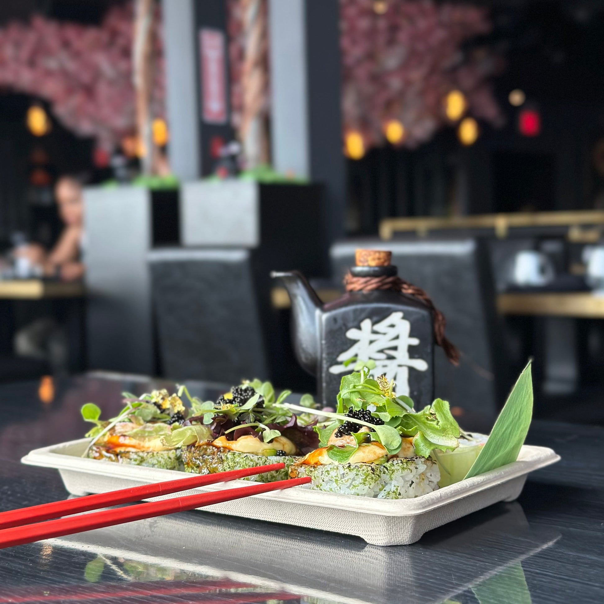 Compostable Packaging, Sustainable Sushi Tray, Eco-Friendly Food Packaging, Biodegradable Sushi Platter, Green Packaging Solution, Environmentally Friendly Tray, Zero-Waste Sushi Packaging, Bioplastics Sushi Tray, Earth-Friendly Sushi Container, Organic Waste Composting, Biodegradable Food Service, Natural Fiber Sushi Platter, Eco-conscious Sushi Packaging, Compostable Takeout Container