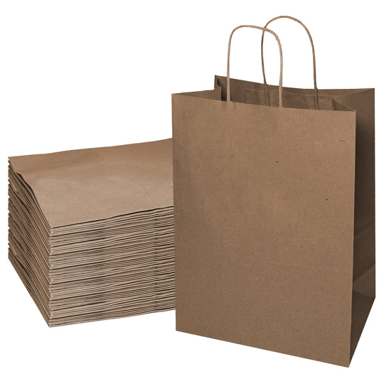 18x7x19 Jumbo Kraft Paper Gift Bags with Twine Handles Brown Shopping Bags, Retail, Reusable, Party, Grocery Bags, Eco Friendly, Recyclable