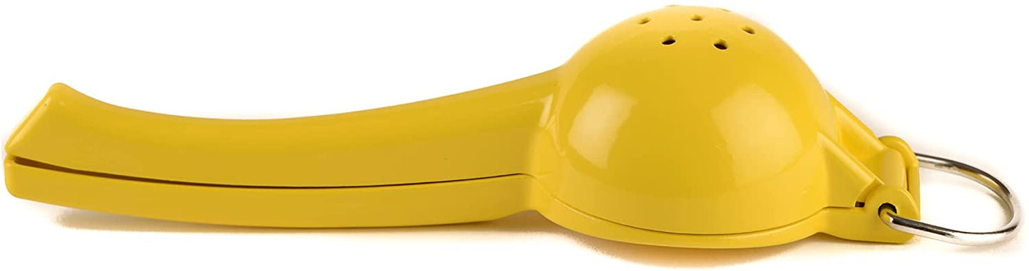 Manual Lemon Squeezer, Large Yellow Aluminum Lemon Hand Juice