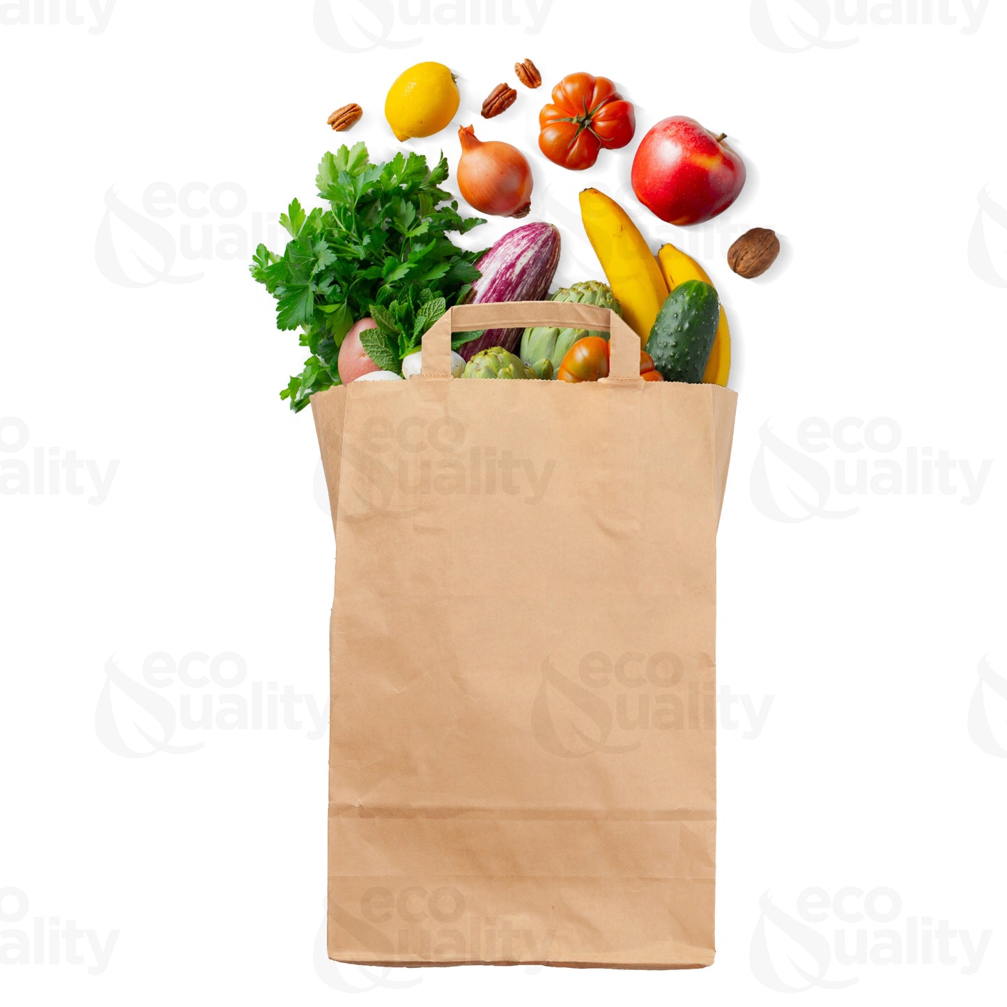 13"x7"x17" Large Kraft Paper Gift Bags with Paper Handles Brown Shopping Bags, Retail, Reusable, Party, Grocery Bags, Eco Friendly, Recyclable