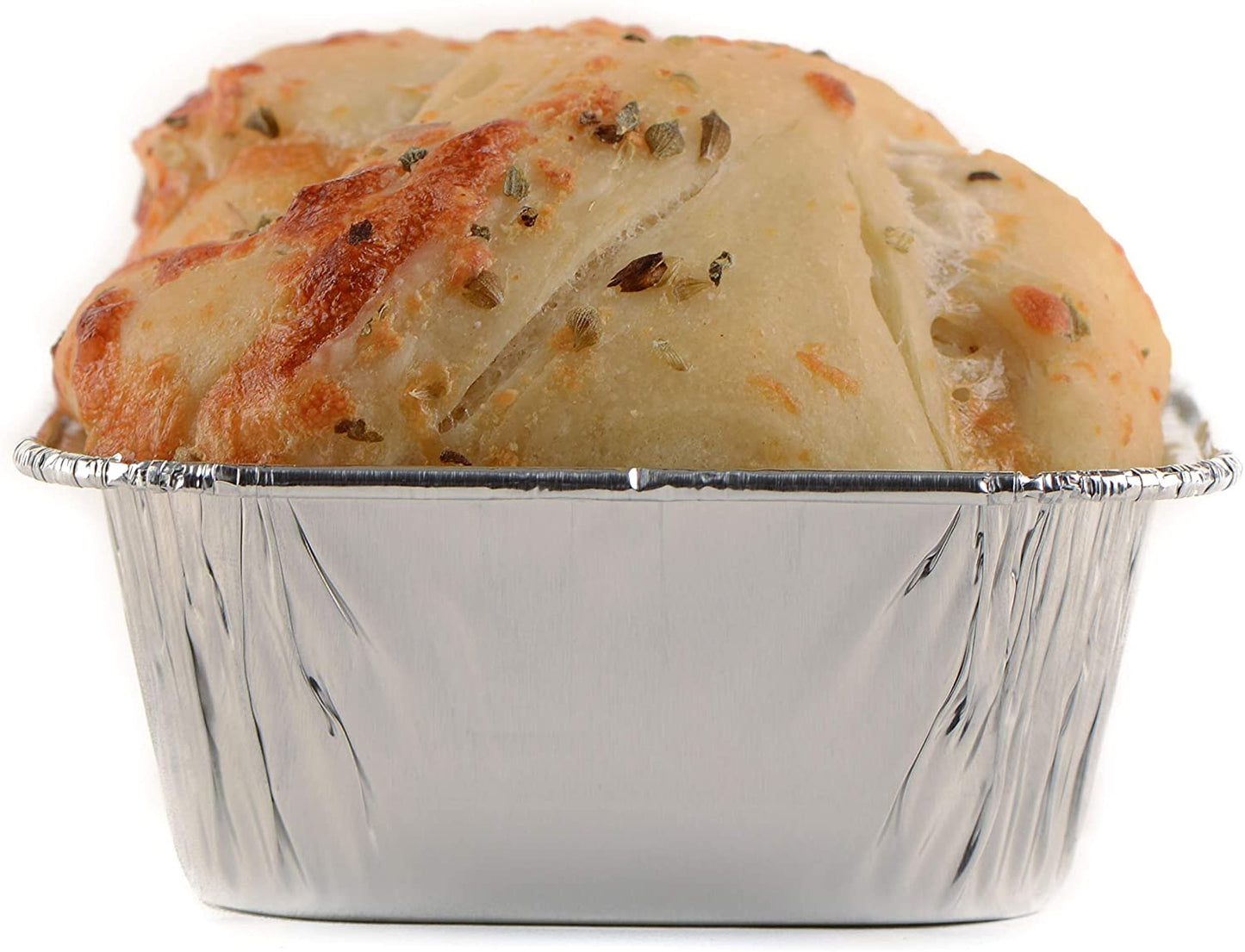 Aluminum Square Tin Muffin Pan 3 inch - Disposable Aluminum Cupcake Pans - Strong, Durable, Reusable, Recyclable - Muffin Tin Great for Baking Cupcakes, Muffins, Small Pies, Loafs (3 x 3)