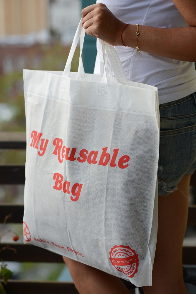 Multi Color Reusable Grocery Bags Large Shopping Bags with Handles, Fabric Tote Bags, Merchandise Bags, Gift Bags, Foldable, Eco Friendly