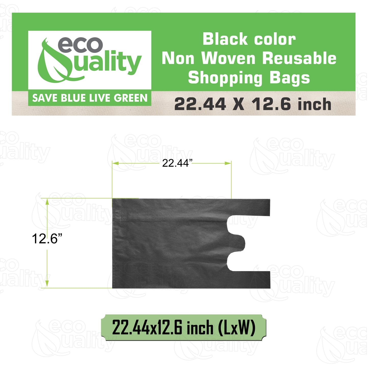 Non Woven Reusable T-Shirt Shopping Bags Large
