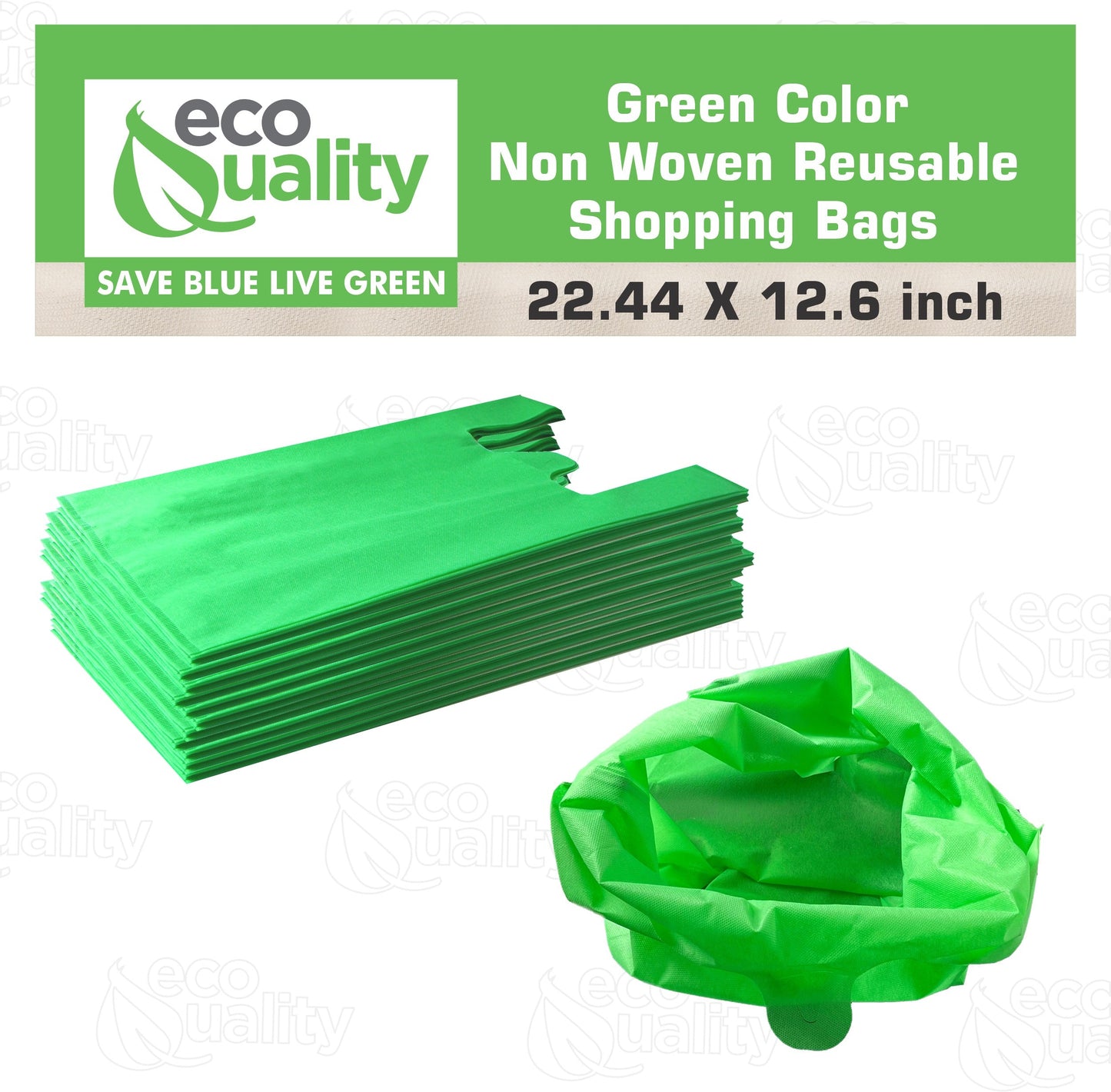 Non Woven Reusable T-Shirt Shopping Bags Large