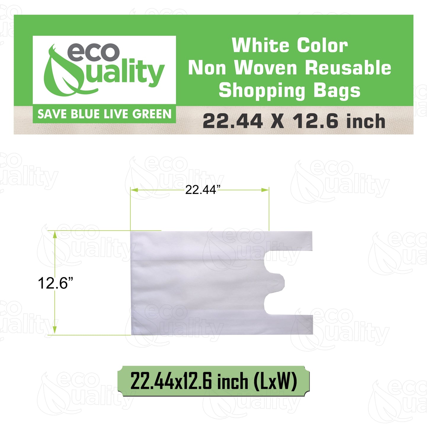 Non Woven Reusable T-Shirt Shopping Bags Large