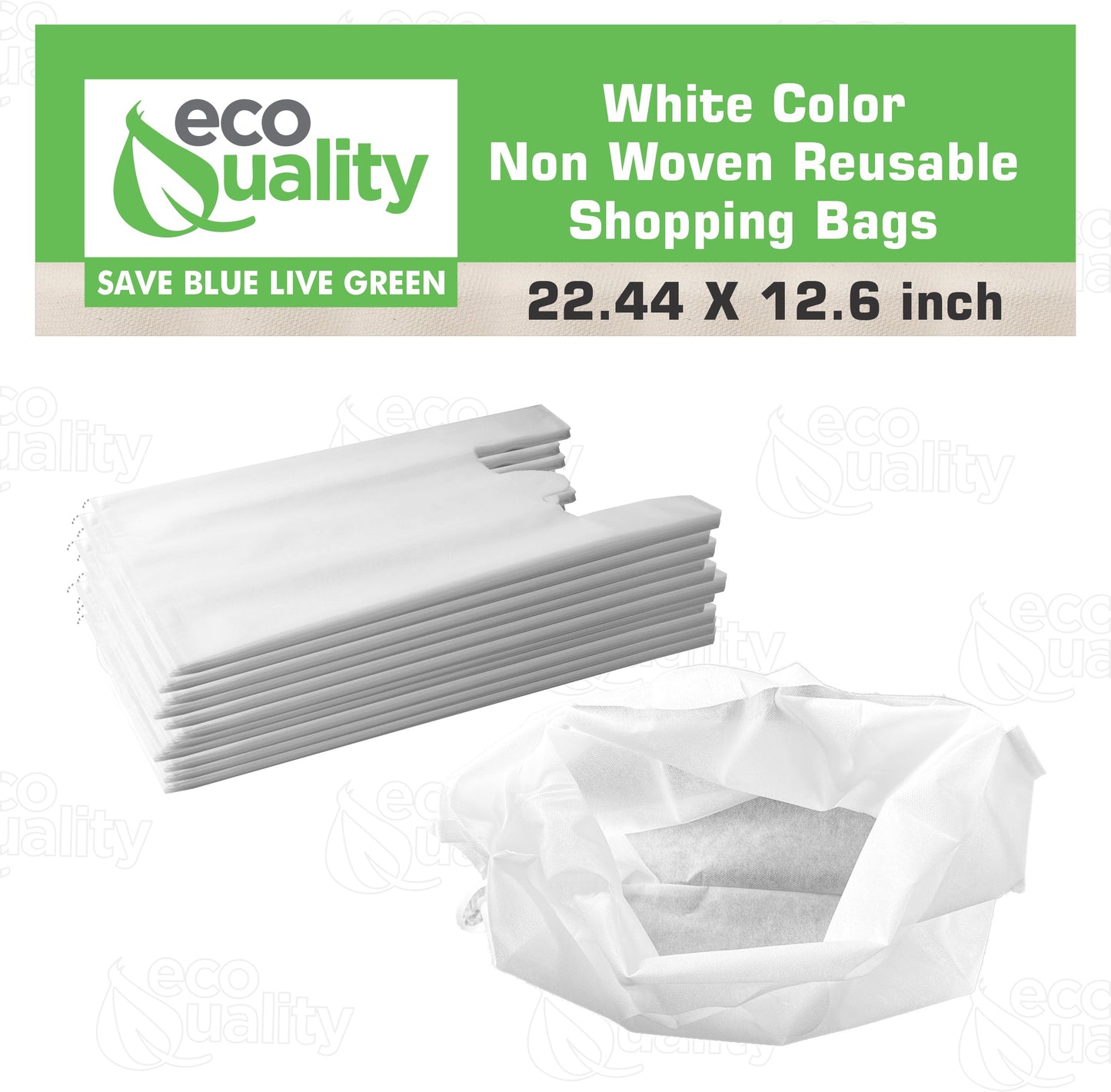 Non Woven Reusable T-Shirt Shopping Bags Large