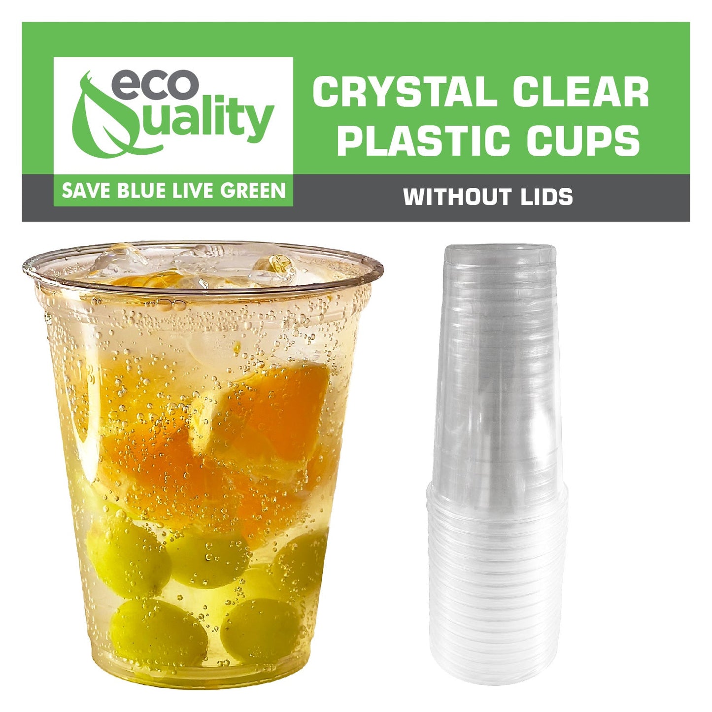 20oz Disposable Pet Clear Plastic Smoothie Cups