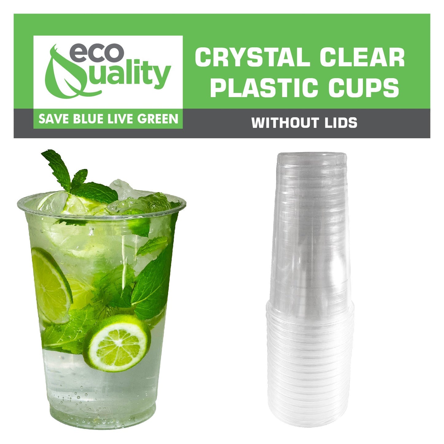 32oz Disposable Pet Clear Plastic Smoothie Cups