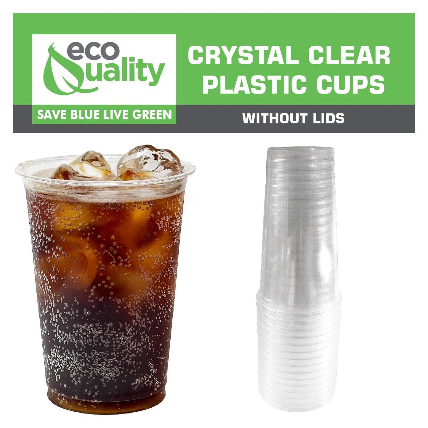 Disposable Pet Clear Plastic Smoothie Cups