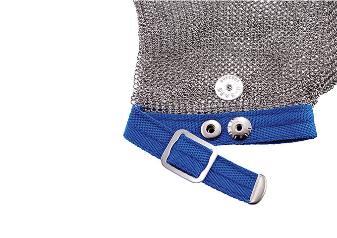 Stainless Steel Protective Mesh Glove Reversible 500 PCs (Large/Medium/Small - Blue/Red/White)