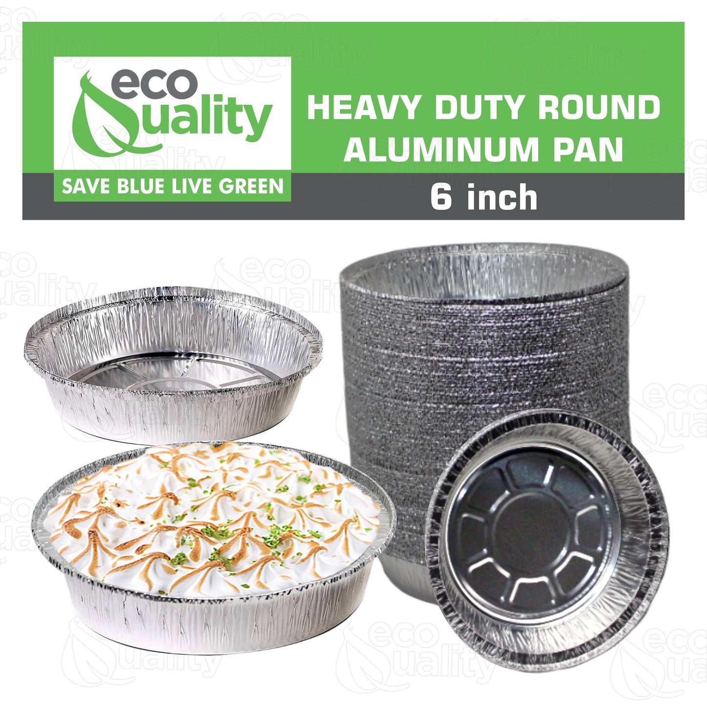 Restaurant Meal Prep Food Trucks Caterers Buffet serve Cold hot food affordable bulk economical commercial wholesale freezer safe reusable recyclable High Quality Recyclable Aluminum Take out to go container tin Round Foil Aluminum Pan Baking Oven Cake Supplies heavy duty strong sturdy dinner lunch breakfast  entrees, appetizers, sides, or even desserts container hemmed edges silver stackable round leak proof  6 inches diameter 18 fluid ounces oz