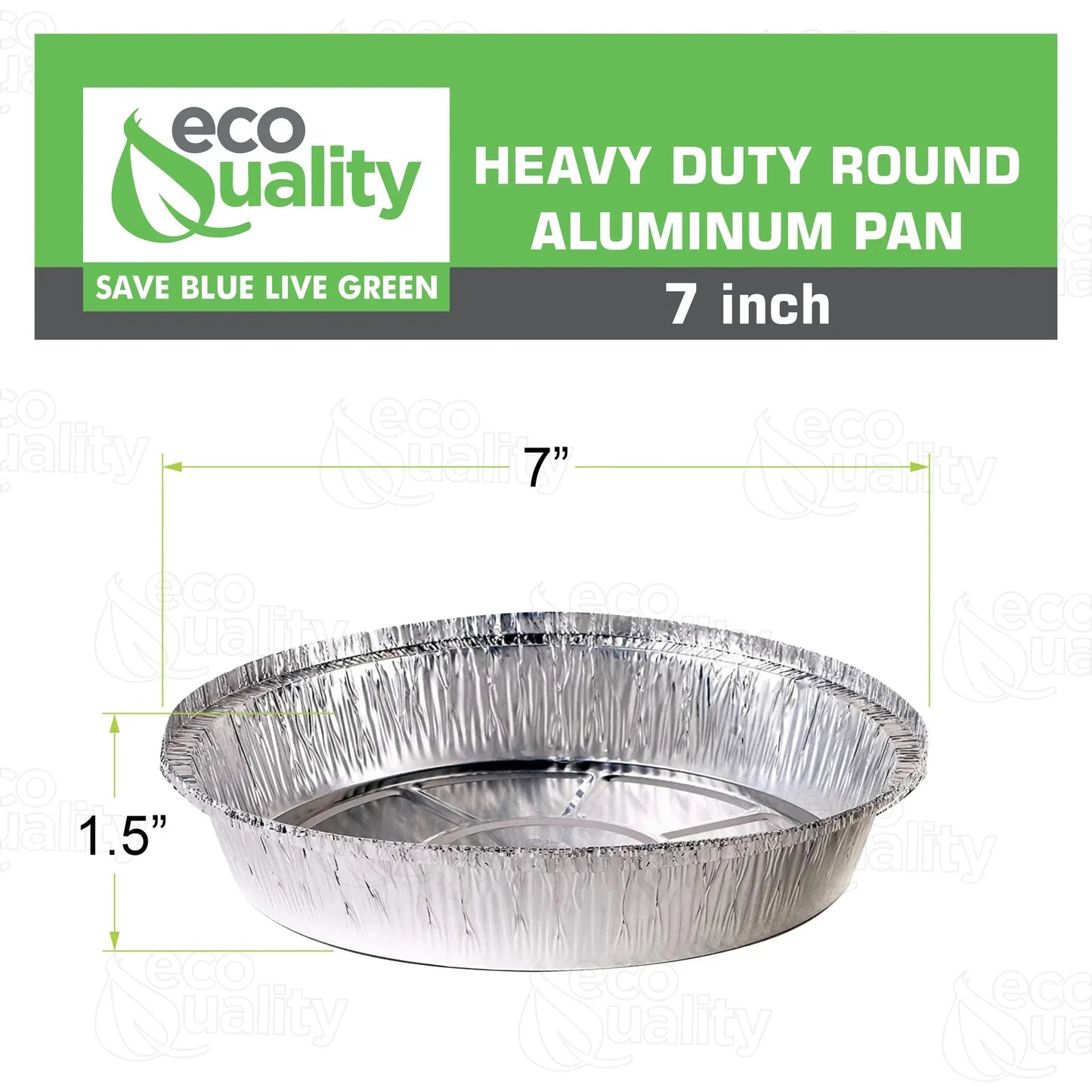Restaurant Meal Prep Food Trucks Caterers Buffet serve Cold hot food affordable bulk economical commercial wholesale freezer safe reusable recyclable High Quality Recyclable Aluminum Take out to go container tin Round Foil Aluminum Pan ecoquality Baking Oven Cake Supplies heavy duty strong sturdy dinner lunch breakfast  entrees, appetizers, sides, or even desserts container hemmed edges silver stackable round leak proof  7 inches diameter 22 fluid ounces oz