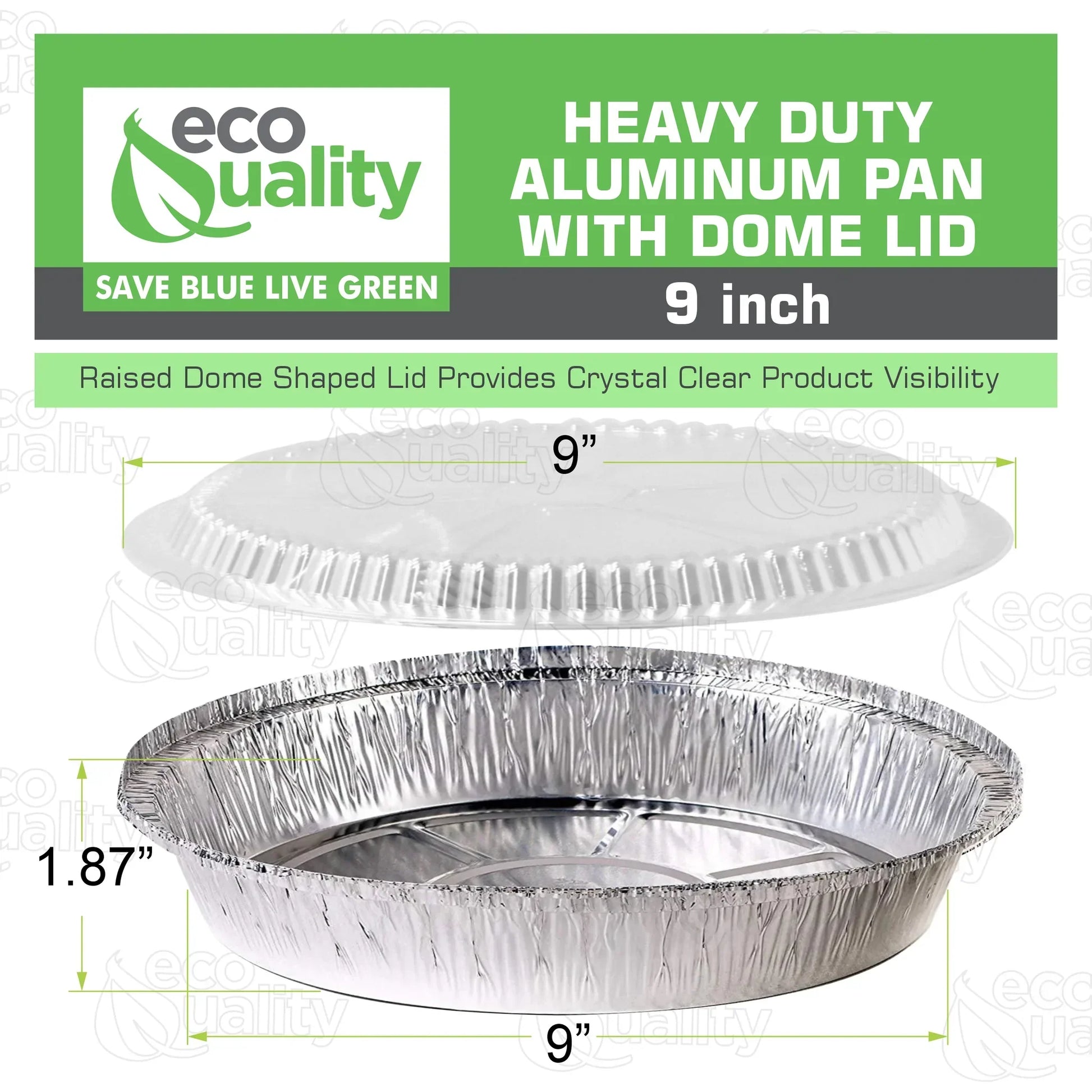 disposable with clear dome lid  Take out to go container tin  stackable round leak proof  serve Cold hot food  Round Foil Aluminum Pan  Restaurant Meal Prep Food Trucks  Plastic  High Quality Recyclable Aluminum  hemmed edges silver  heavy duty strong sturdy  freezer safe reusable recyclable  entrees appetizers sides desserts  dinner lunch breakfast  Container  Caterers Buffet  Baking Oven Cake Supplies  affordable bulk economical commercial wholesale  9 inches diameter 44 fluid ounces oz