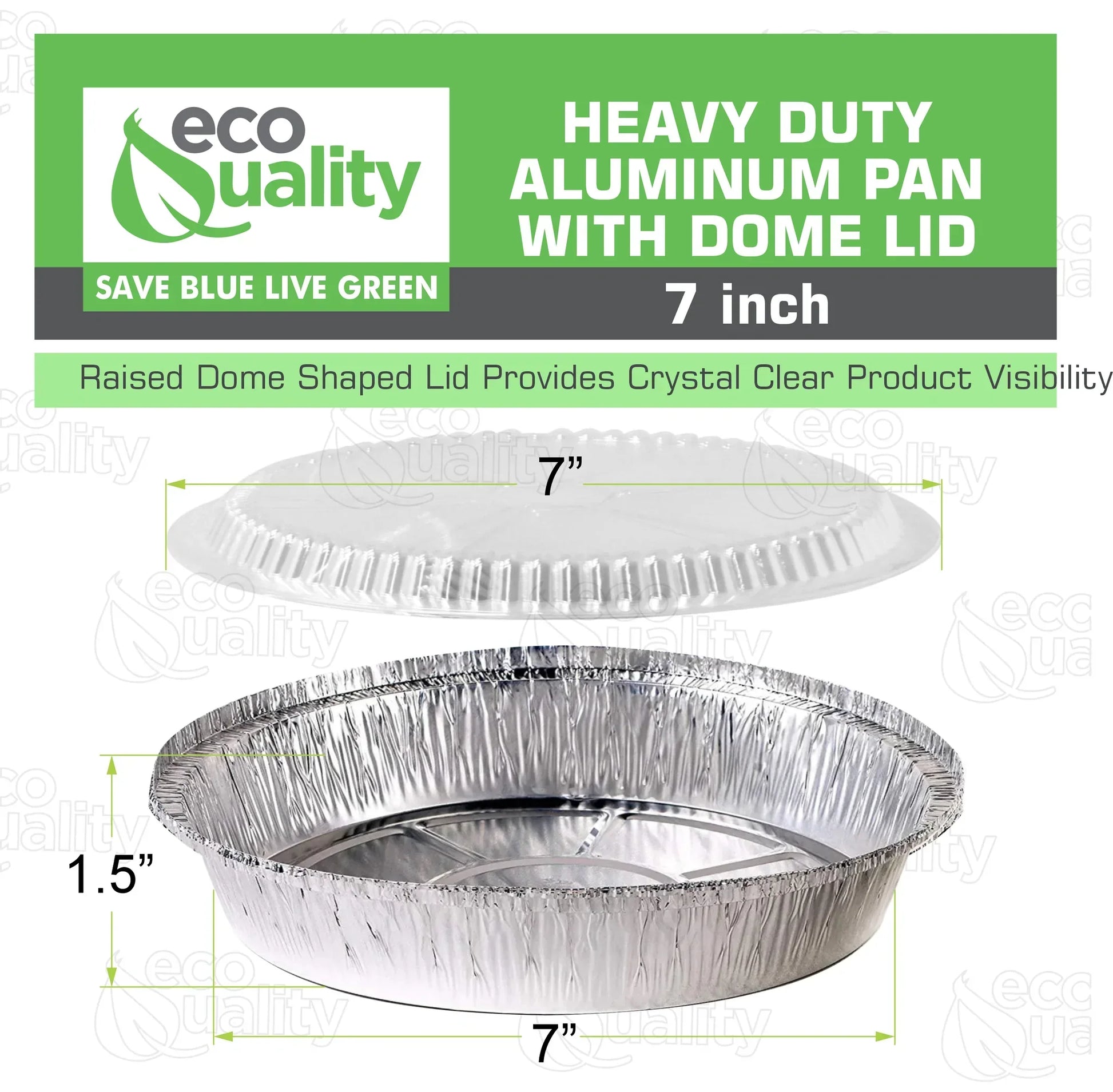 with clear dome lid  Take out to go container tin  stackable round leak proof  serve Cold hot food  Round Foil Aluminum Pan  Restaurant Meal Prep Food Trucks  High Quality Recyclable Aluminum  hemmed edges silver  heavy duty strong sturdy  freezer safe reusable recyclable  entrees appetizers sides desserts  dinner lunch breakfast  Container  Caterers Buffet  Baking Oven Cake Supplies  affordable bulk economical commercial wholesale  7 inches diameter 22 fluid ounces oz