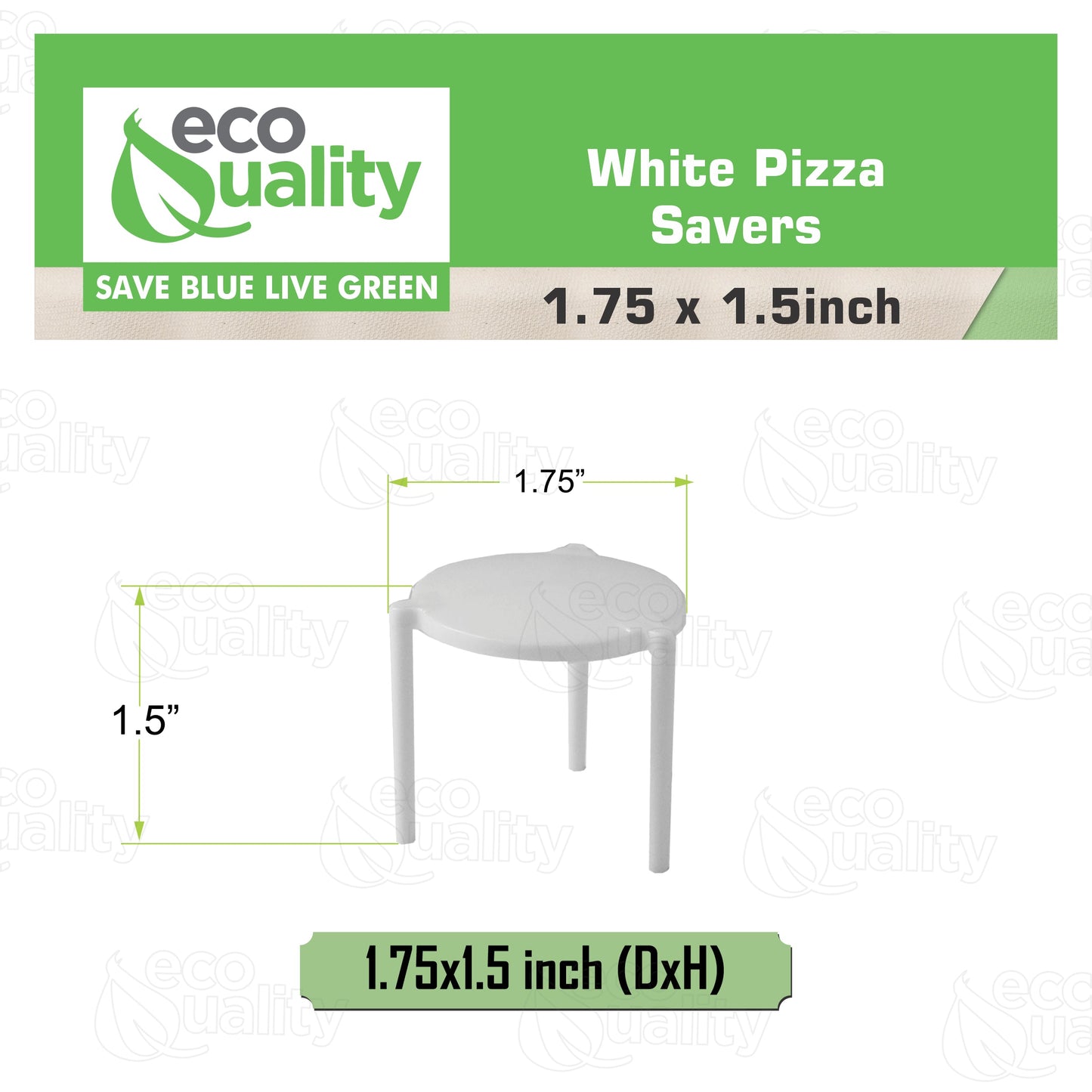 Pizza Saver Stand, White Plastic Tripod Stack, Tabletop pizza, pizza tripod  