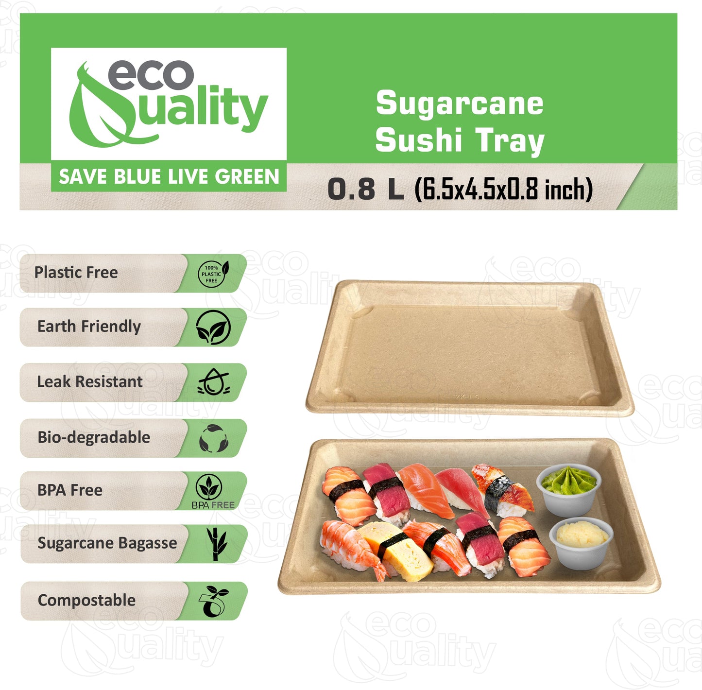 Compostable Packaging, Sustainable Sushi Tray, Eco-Friendly Food Packaging, Biodegradable Sushi Platter, Green Packaging Solution, Environmentally Friendly Tray, Zero-Waste Sushi Packaging, Bioplastics Sushi Tray, Earth-Friendly Sushi Container, Organic Waste Composting, Biodegradable Food Service, Natural Fiber Sushi Platter, Eco-conscious Sushi Packaging, Compostable Takeout Container