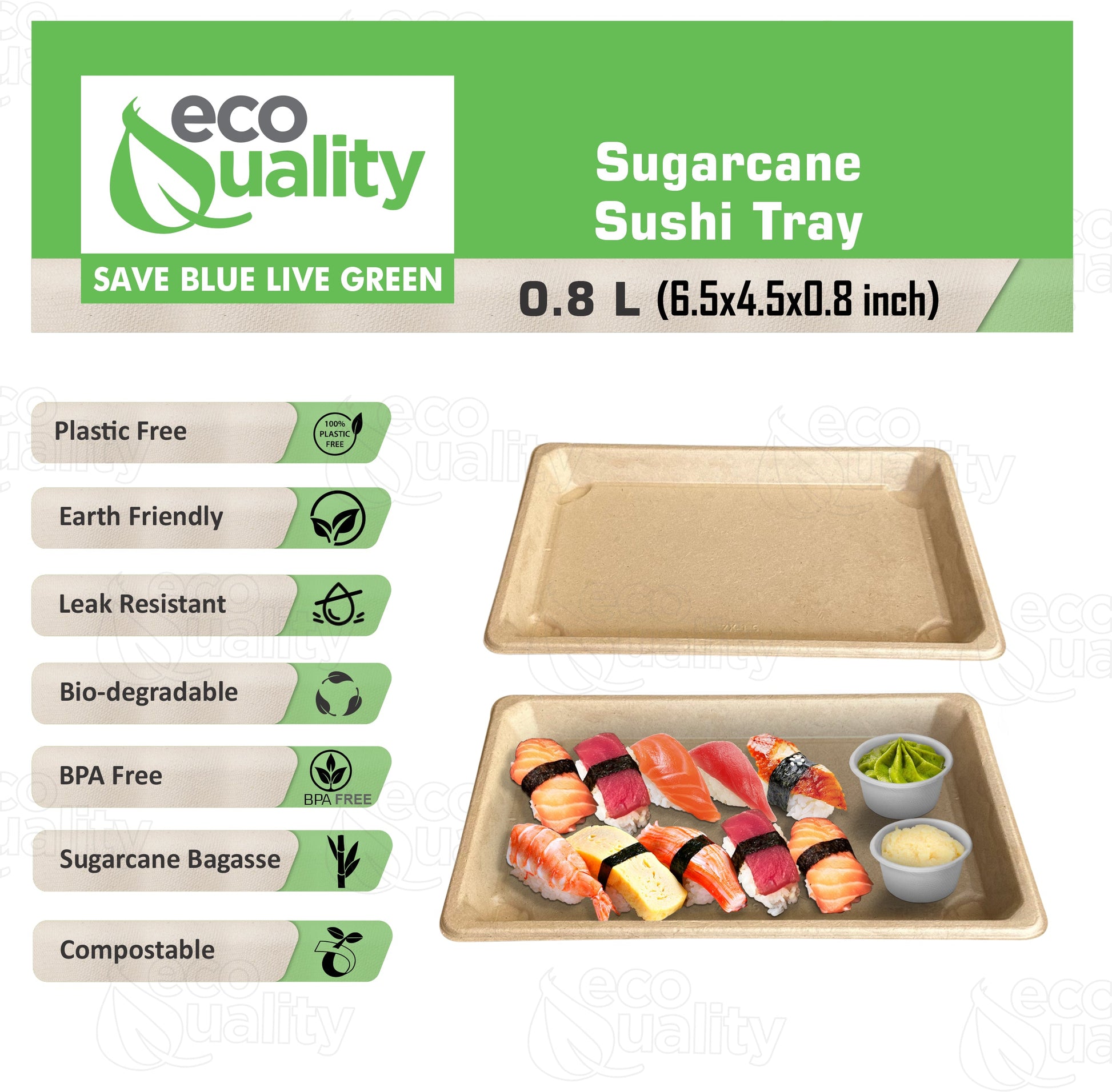 Compostable Packaging, Sustainable Sushi Tray, Eco-Friendly Food Packaging, Biodegradable Sushi Platter, Green Packaging Solution, Environmentally Friendly Tray, Zero-Waste Sushi Packaging, Bioplastics Sushi Tray, Earth-Friendly Sushi Container, Organic Waste Composting, Biodegradable Food Service, Natural Fiber Sushi Platter, Eco-conscious Sushi Packaging, Compostable Takeout Container