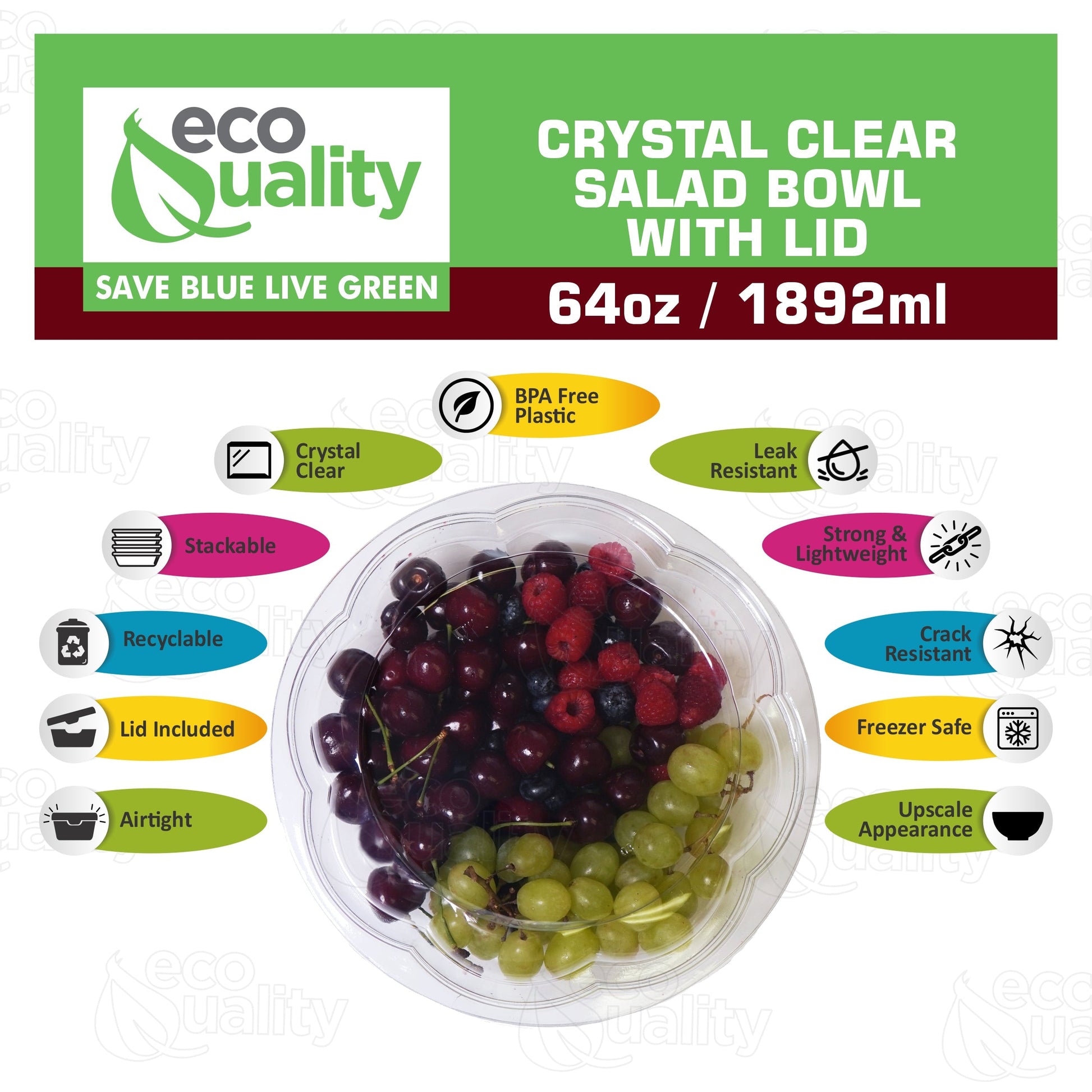 poke bowls fruit cold pasta salad bowls with lid clear plastic lunch bowl pet plastic deli salad supplies lunch dinner breakfast bowl to go takeout delivery packaging bowls rose bowl caterer catering events packaging solutions 18 ounces 18oz 24oz 24 ounces 32oz 32 ounces 48 ounces 48 oz 40 oz 40 ounces 64oz 64 ounces