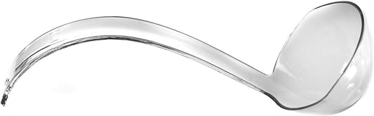 Plastic Clear Soup Ladle - Punch Ladle - Great for Soups, Fruit Punch, Ice Tea, Salad Dressings - Heavy Duty Premium - 5 Ounce Serving Ladle