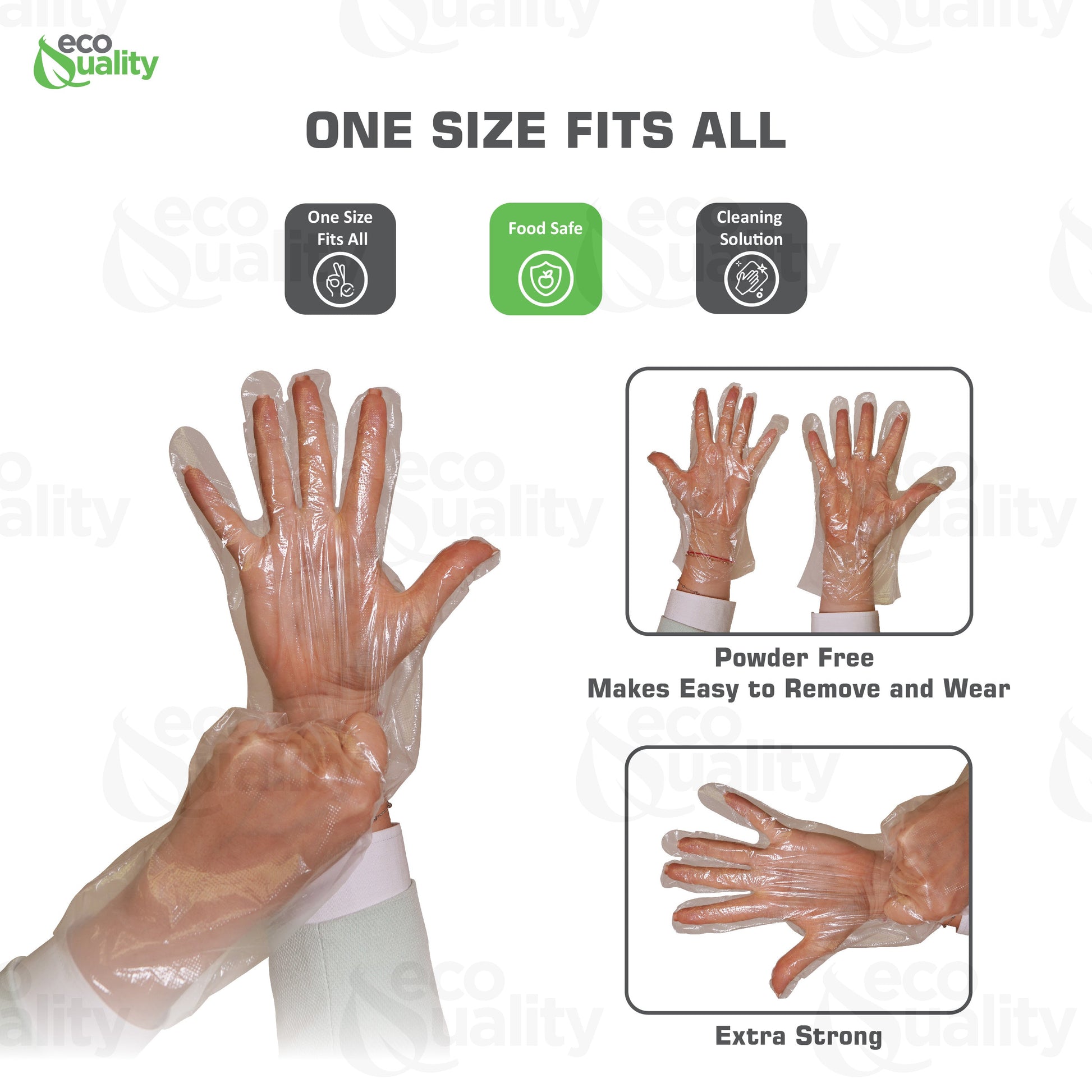 Food Grade Gloves  Sanitary  Restaurant supplies  Polyethylene Disposable Gloves  Poly Gloves  One size fits all  Gloves  Foodservice Gloves  Food Service  Food prep  Disposable gloves  COVID-19  Clear  BPA Free