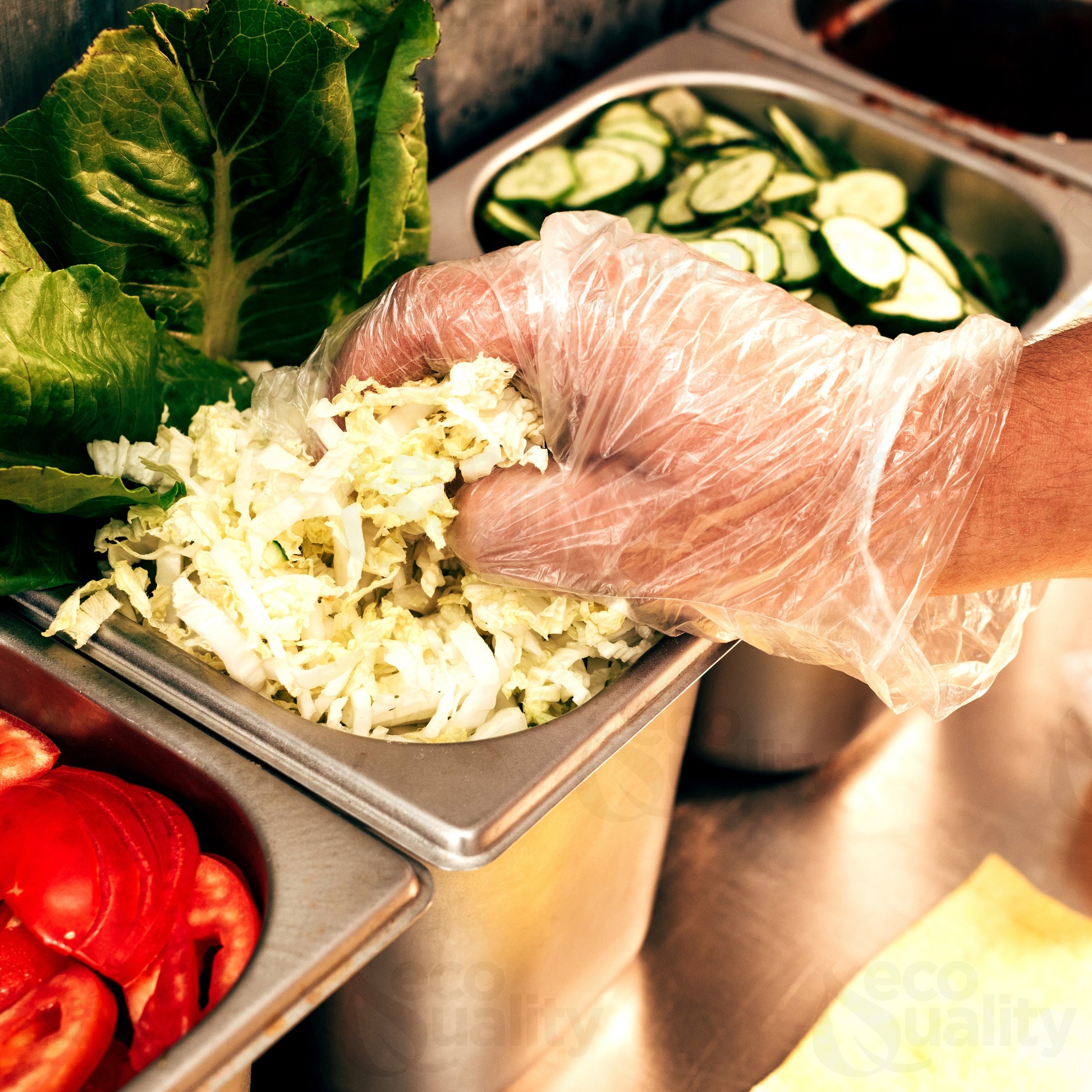 Food Grade Gloves  Sanitary  Restaurant supplies  Polyethylene Disposable Gloves  Poly Gloves  One size fits all  Gloves  Foodservice Gloves  Food Service  Food prep  Disposable gloves  COVID-19  Clear  BPA Free