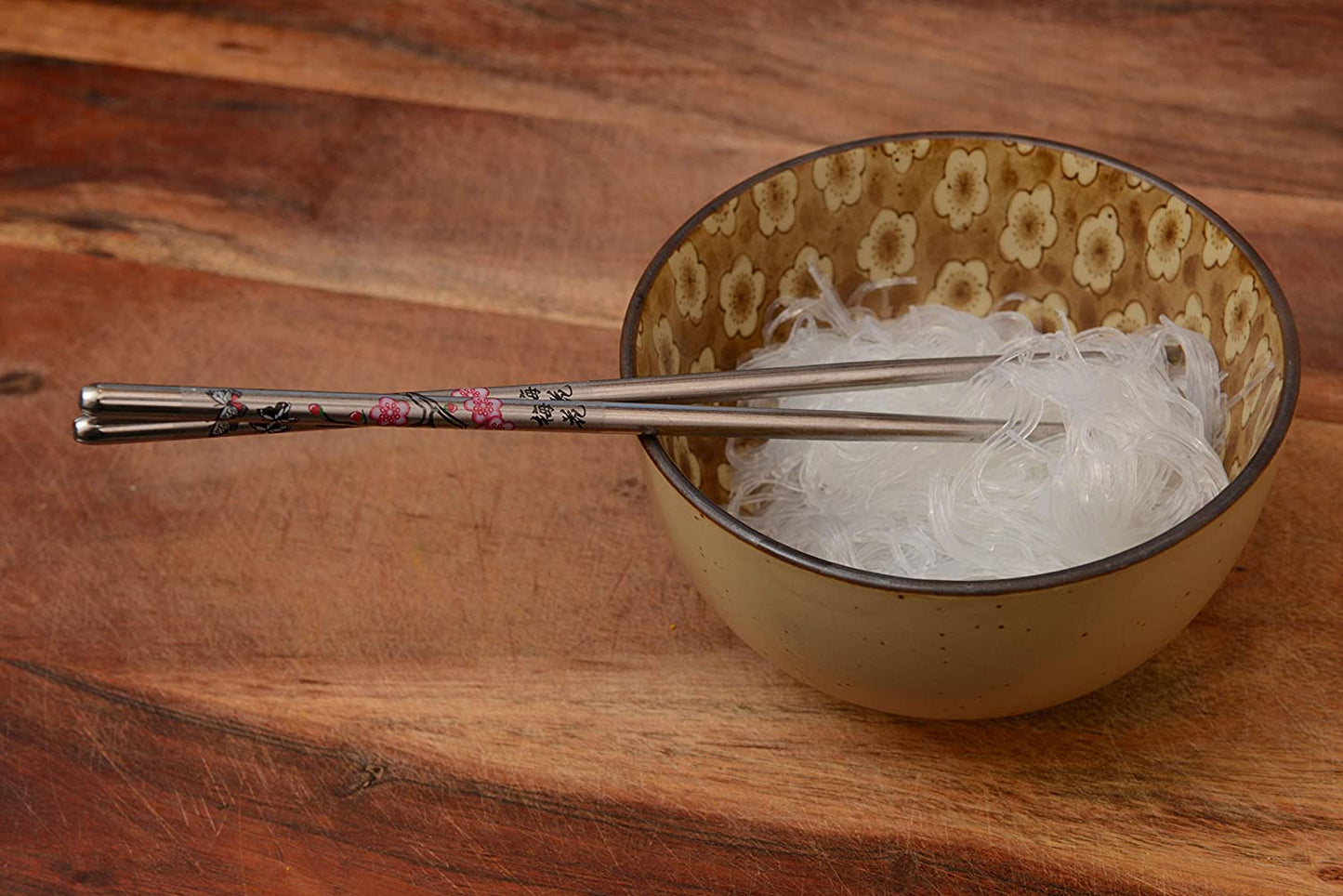 Premium Reusable Stainless Steel Chopsticks Great for Dinner, Kitchen, Ramen, Dishwasher Safe 8.8"