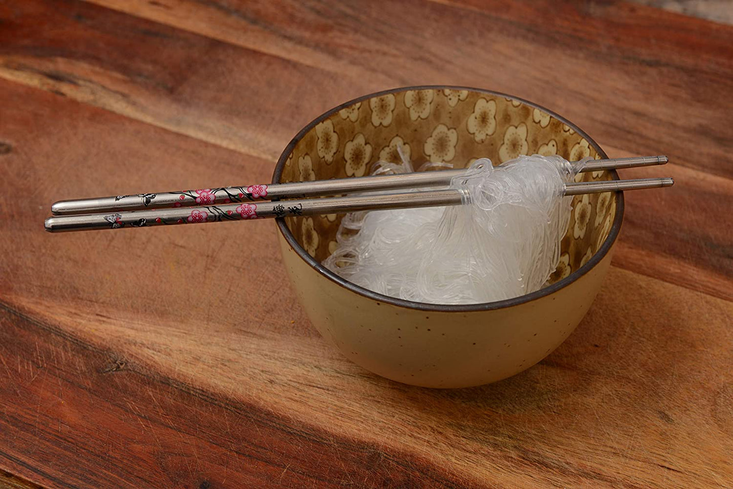 Premium Reusable Stainless Steel Chopsticks Great for Dinner, Kitchen, Ramen, Dishwasher Safe 8.8"