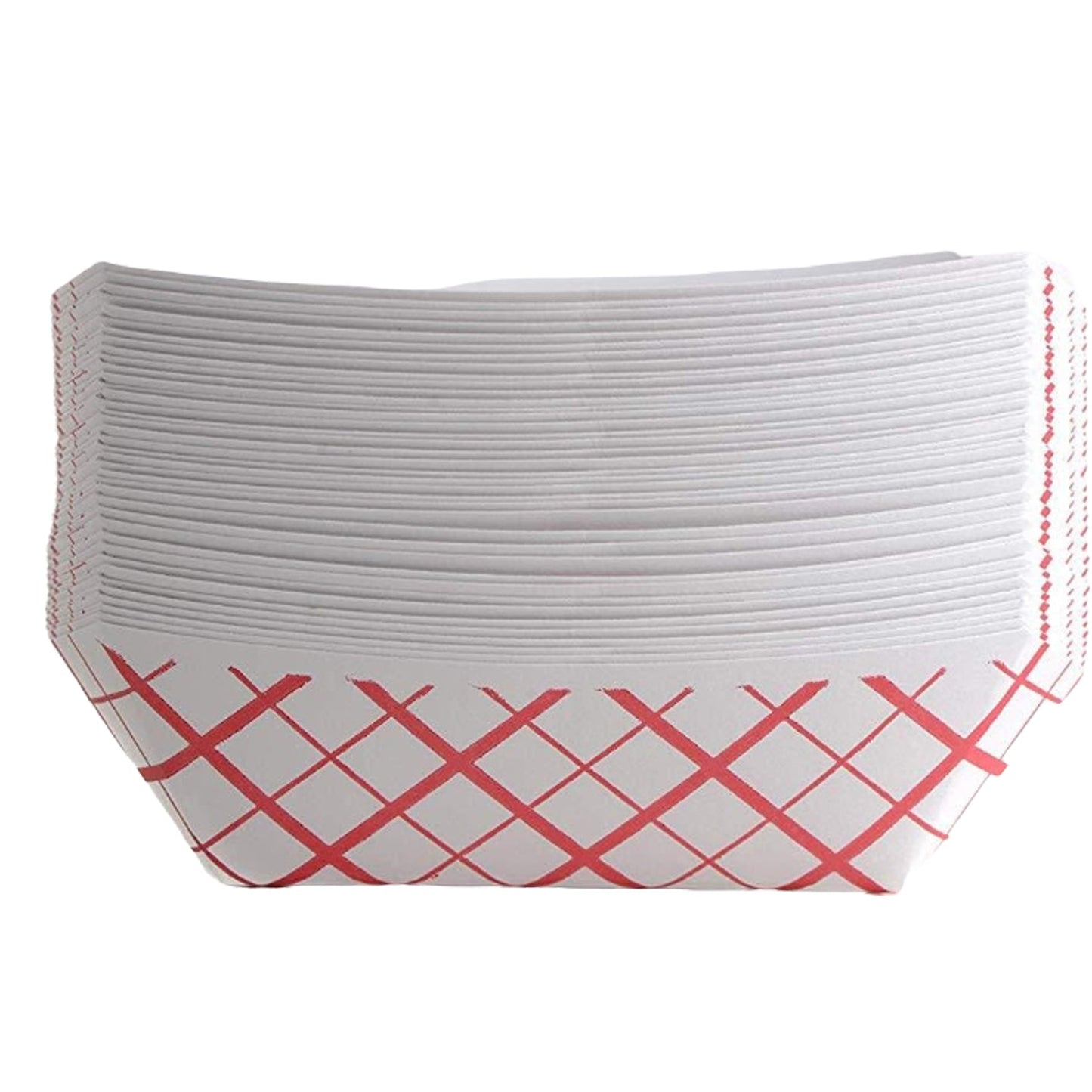 heavy duty strong sturdy hot dog french fries burger corn onion rings household diner restaurant food truck fast food Disposable Checkered Paper Food Tray affordable bulk economical commercial wholesale 1/2lb pound nyc