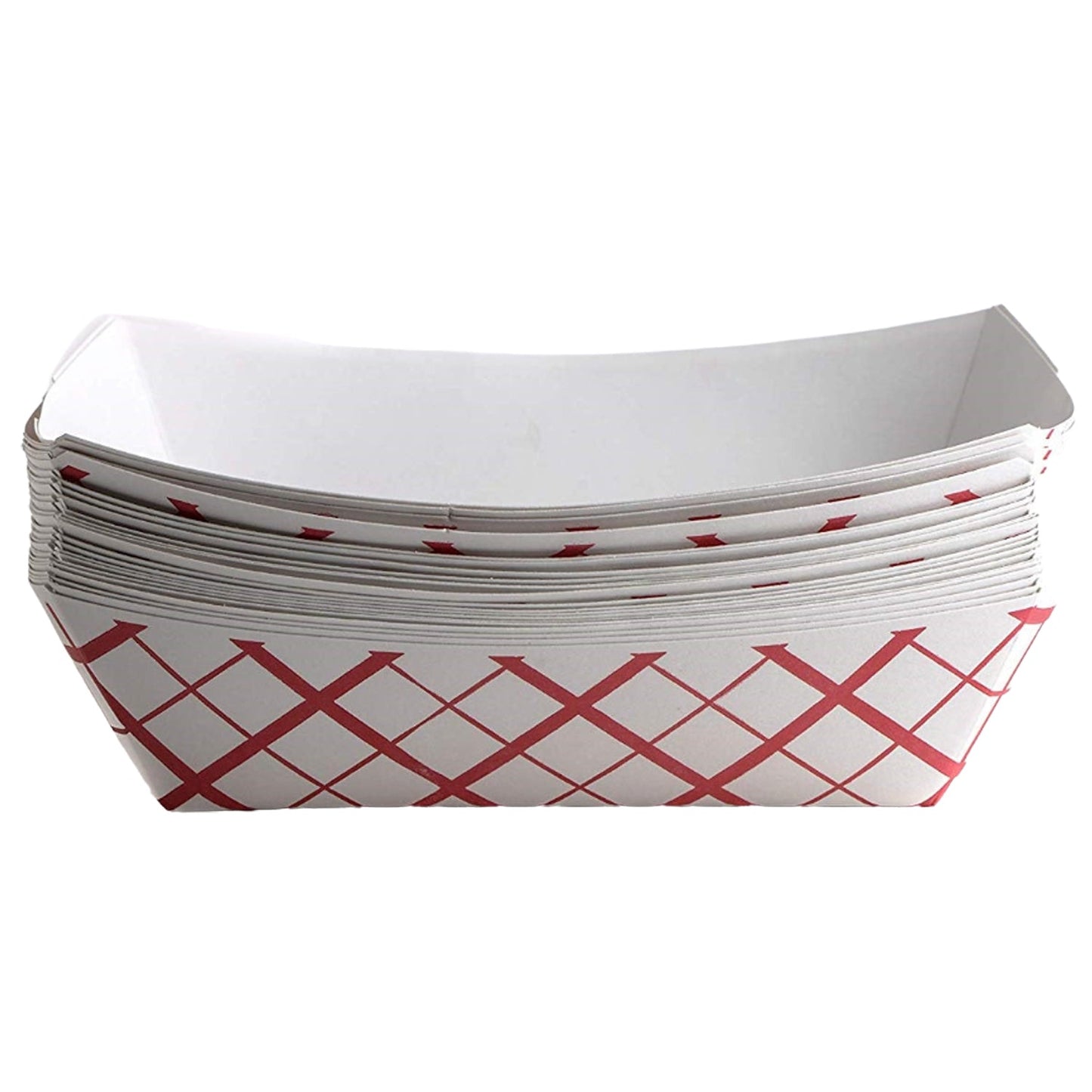 heavy duty strong sturdy hot dog french fries burger corn onion rings household diner restaurant food truck fast food Disposable Checkered Paper Food Tray affordable bulk economical commercial wholesale 1/2lb pound nyc