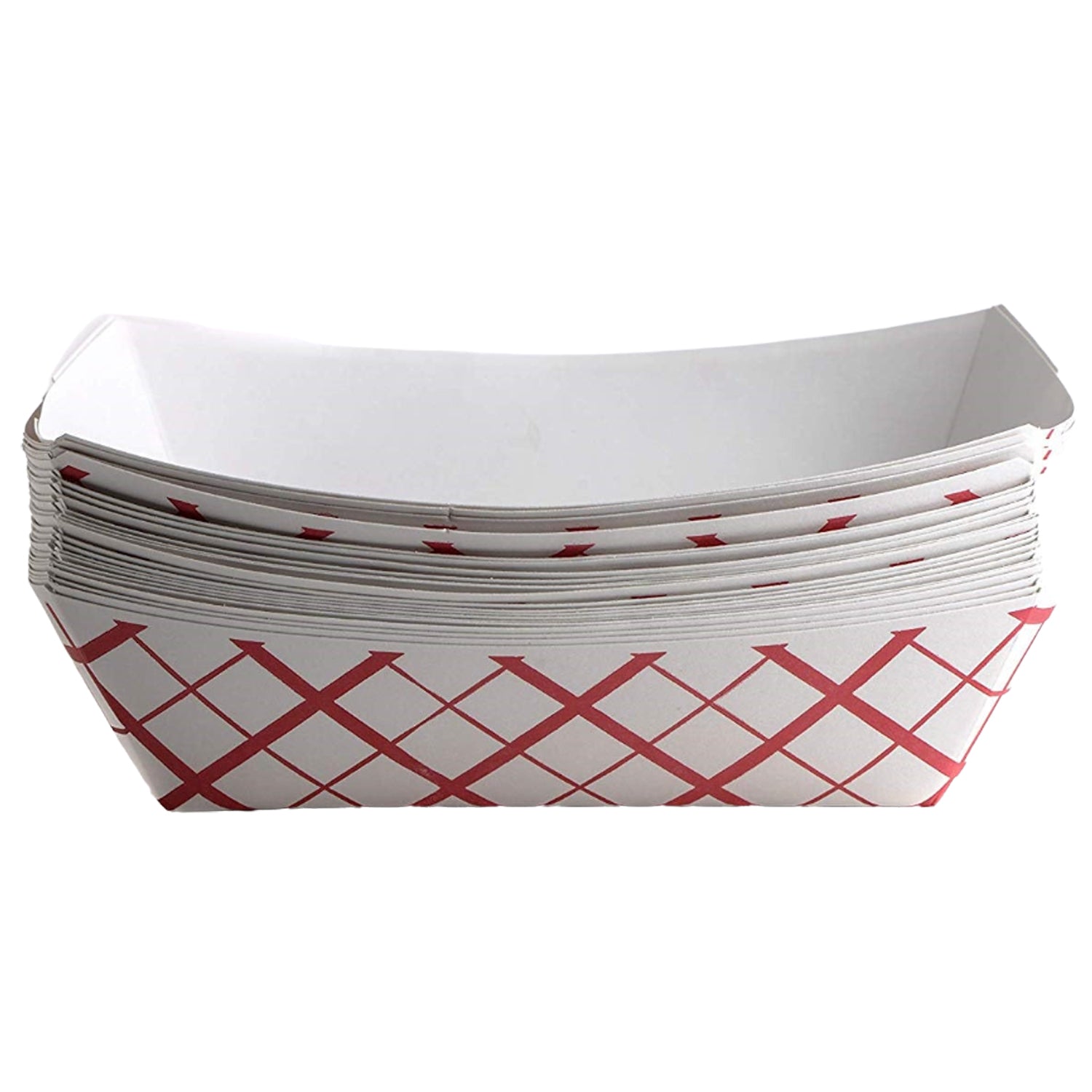 heavy duty strong sturdy hot dog french fries burger corn onion rings household diner restaurant food truck fast food Disposable Checkered Paper Food Tray affordable bulk economical commercial wholesale 1/2lb pound nyc