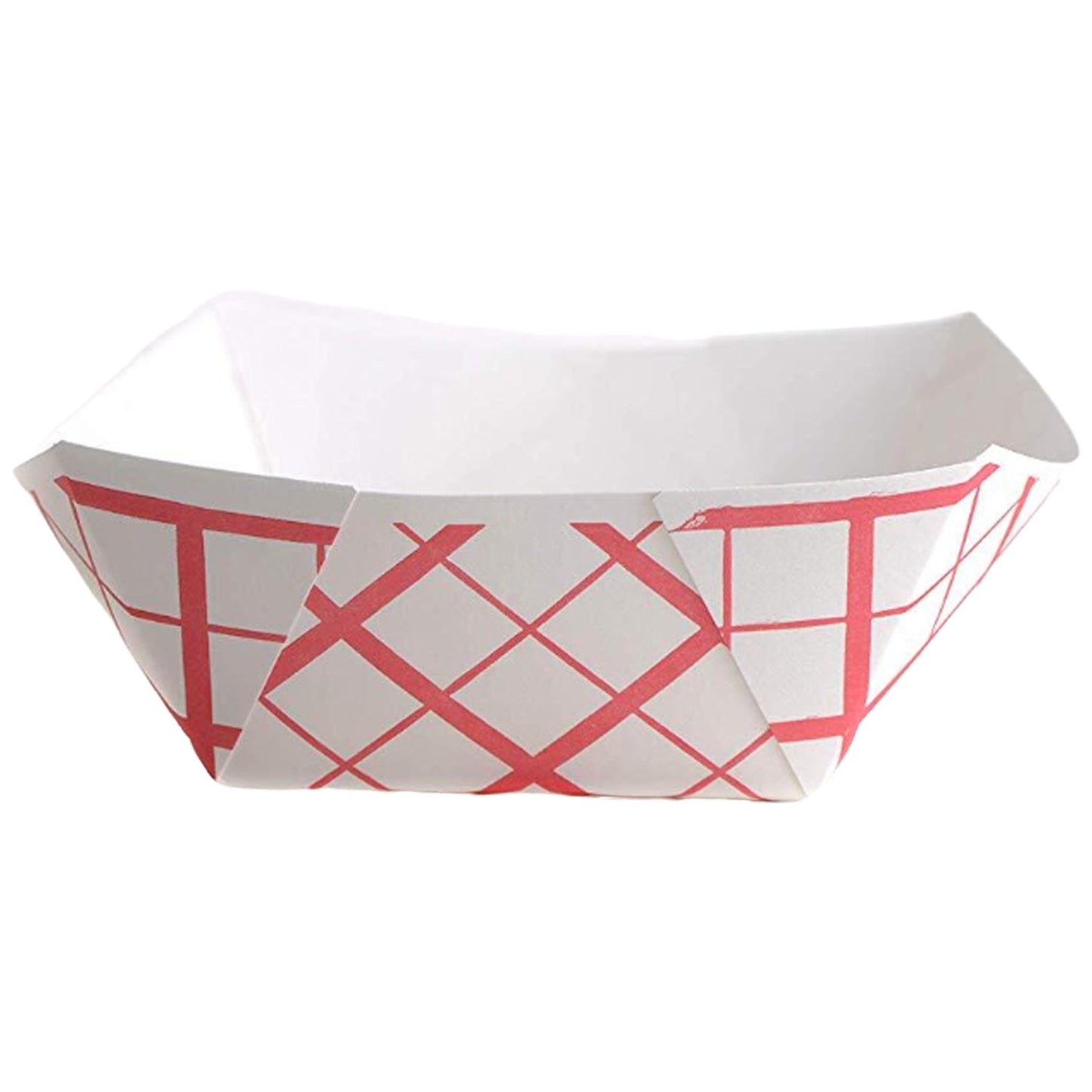 heavy duty strong sturdy hot dog french fries burger corn onion rings household diner restaurant food truck fast food Disposable Checkered Paper Food Tray affordable bulk economical commercial wholesale 1/2lb pound nyc