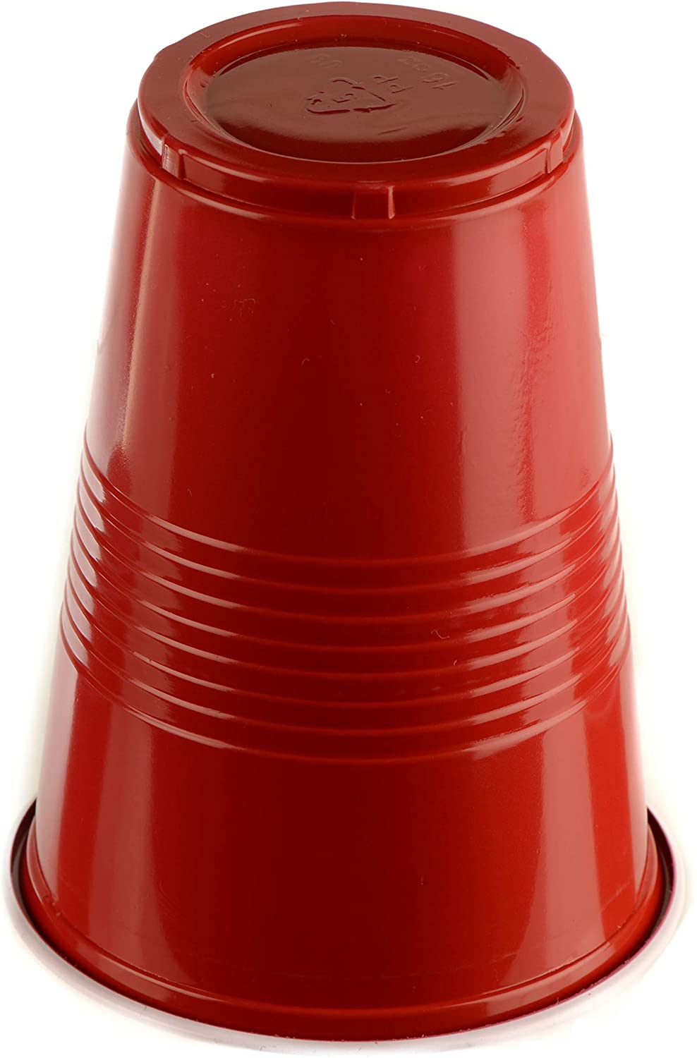 16 Oz Red Plastic Cups - Red Disposable Plastic Party Cups Crack Resistant - Disposable Bulk Party Cups, Birthday Cups - Great for Beer Pong