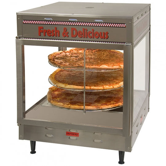 Pizza/Pretzel Warmer Display - Holds up to 12" / 18'' Pizzas
